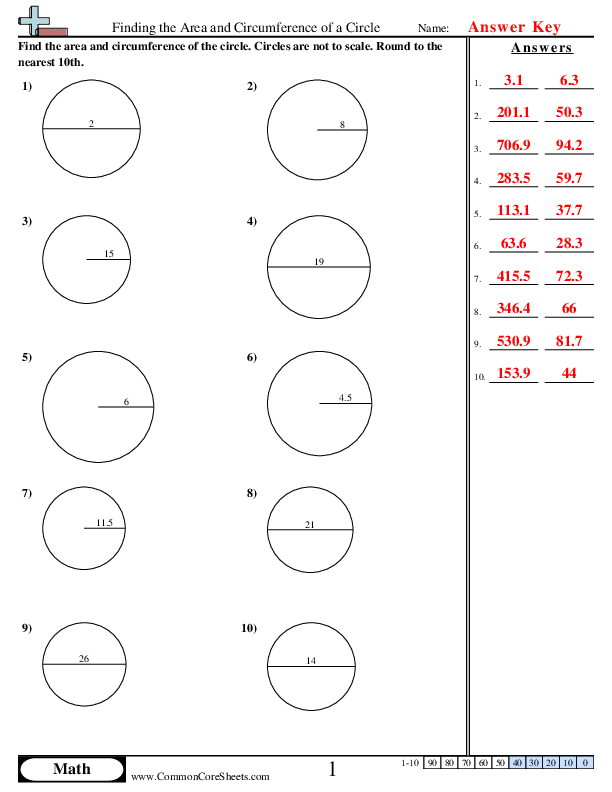 Area & Perimeter Worksheets