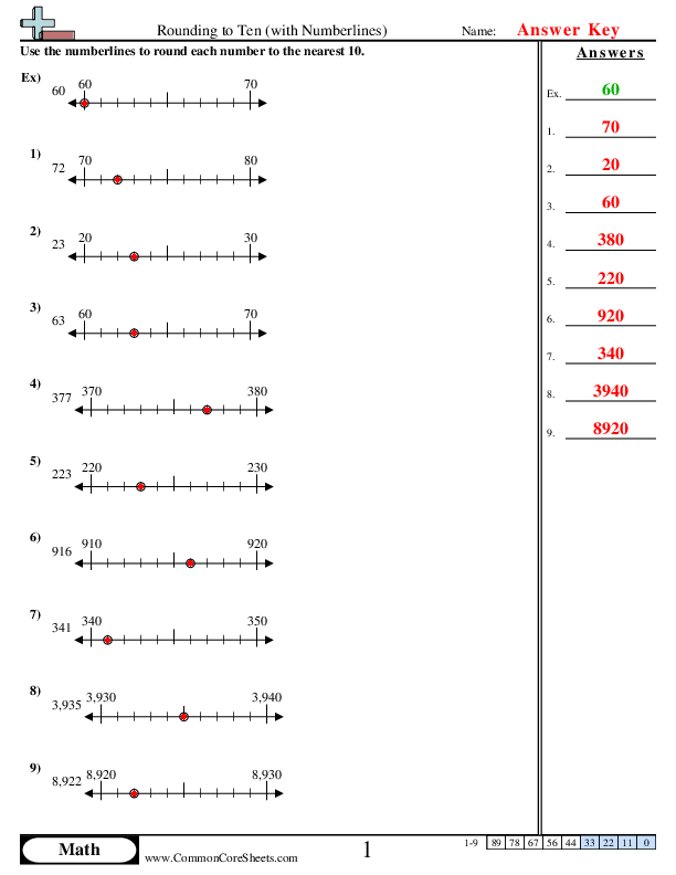 Rounding Worksheets